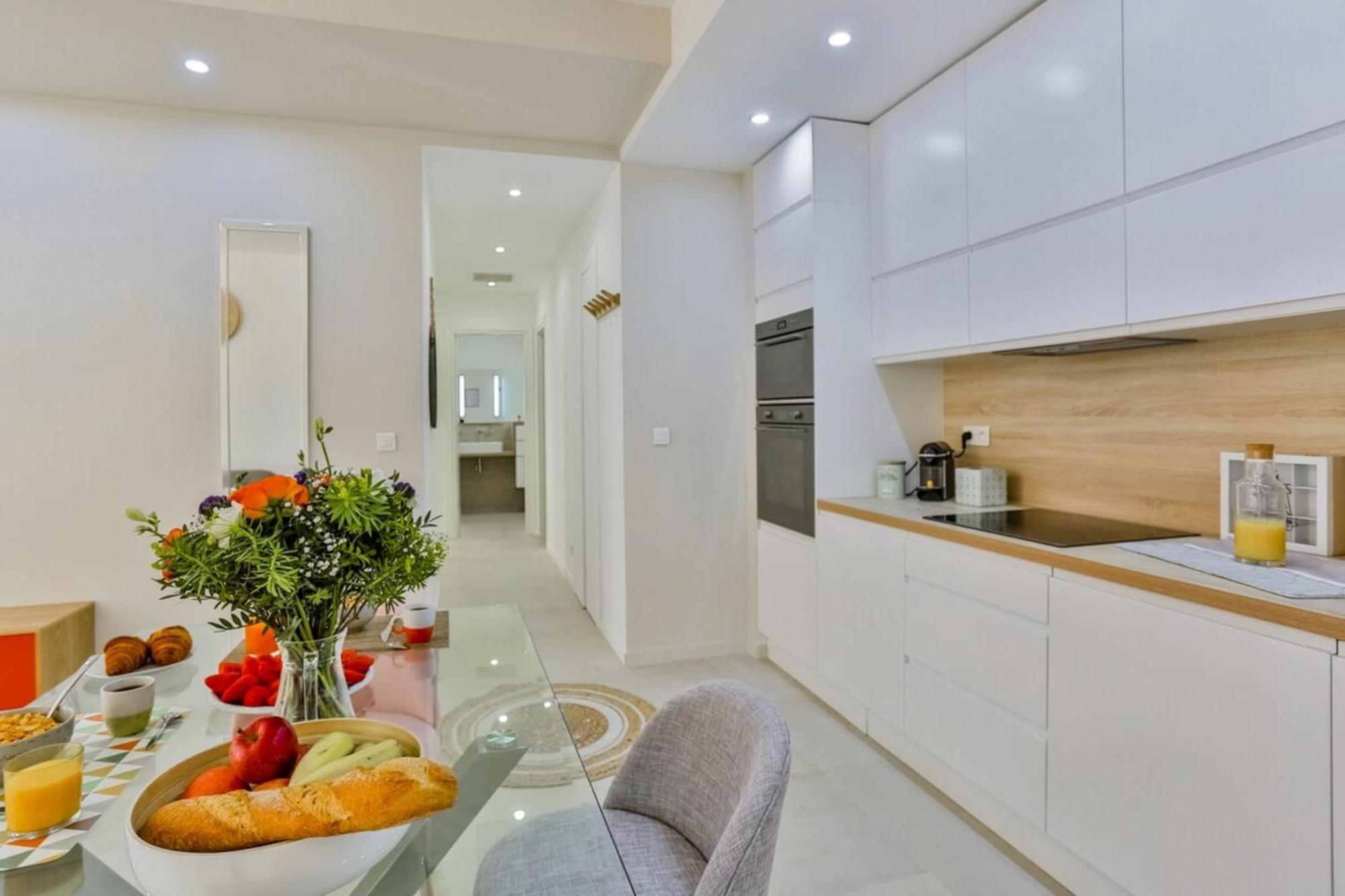 شقة France 82 Tp -1 Min From The Sea - Terrace - Parking نيس المظهر الخارجي الصورة